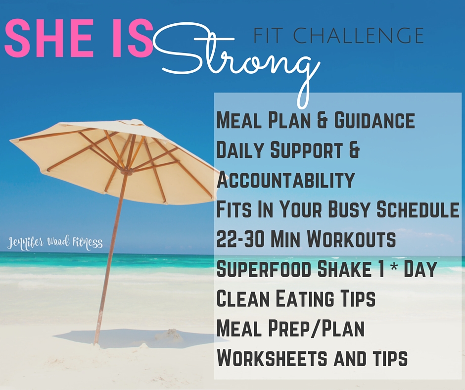 Jennifer Wood Fitness July Fitness & Nutrition Weight Loss