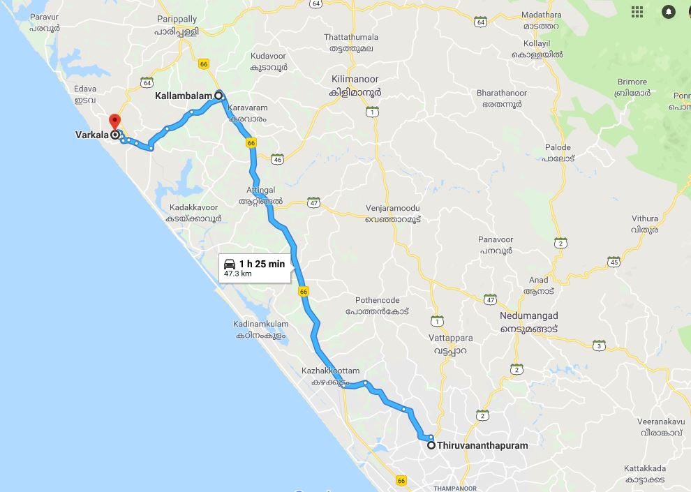 VARKALA for the deficiency of vitamin 'SEA' TEMPTING HORIZON