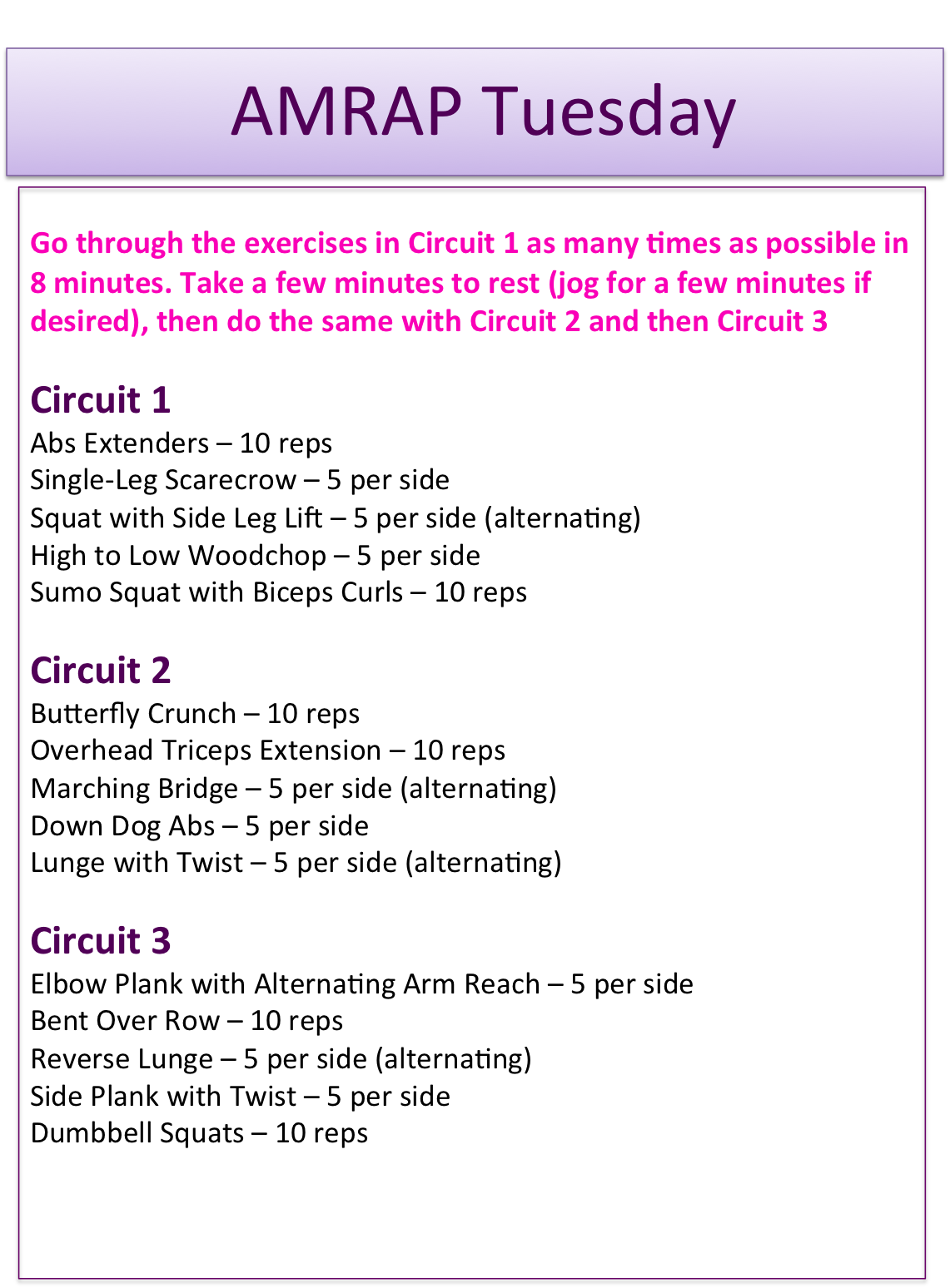 Working Out and Eating In: October Workouts