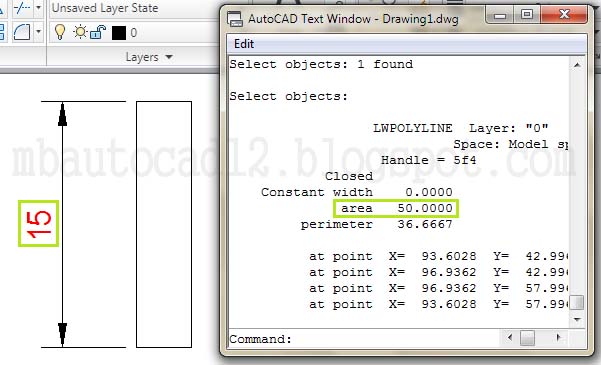 cara membuat rectangle, tips and trick - belajar autocad
