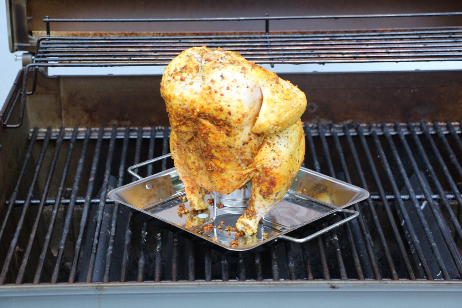 Easy Beer Can Chicken with Cave Tools Beer Can Chicken Rack recipe gotitfree