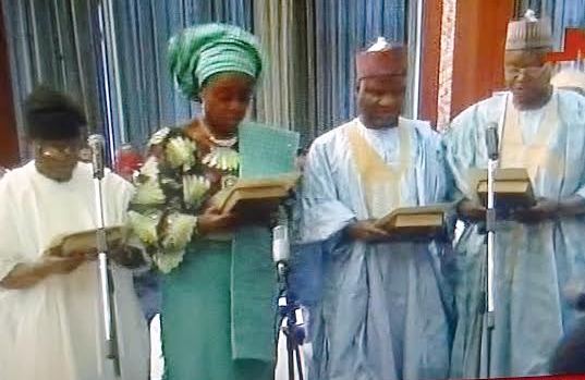 Adeosun, Abubakar, Daramola, Jibrin take their oath of office