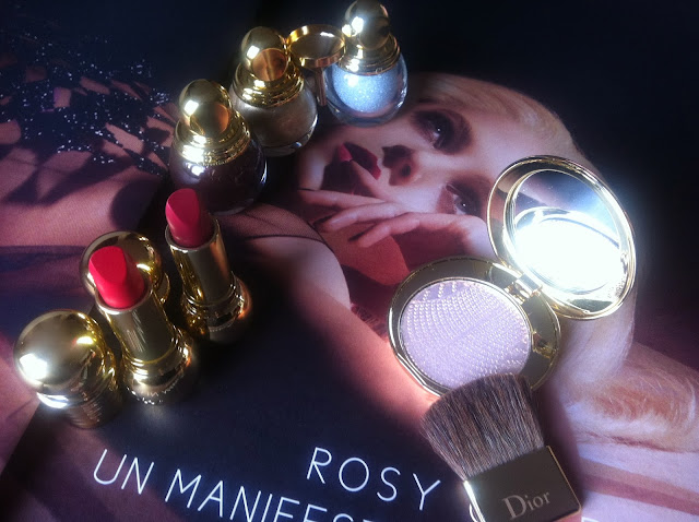 DIOR Natale 2013 Golden Winter Collection make up Diorific lipstick Diorific vernis Diorific Duo Manicure Bijou Diorific Parfumed Illuminating Powder Rose d'Or