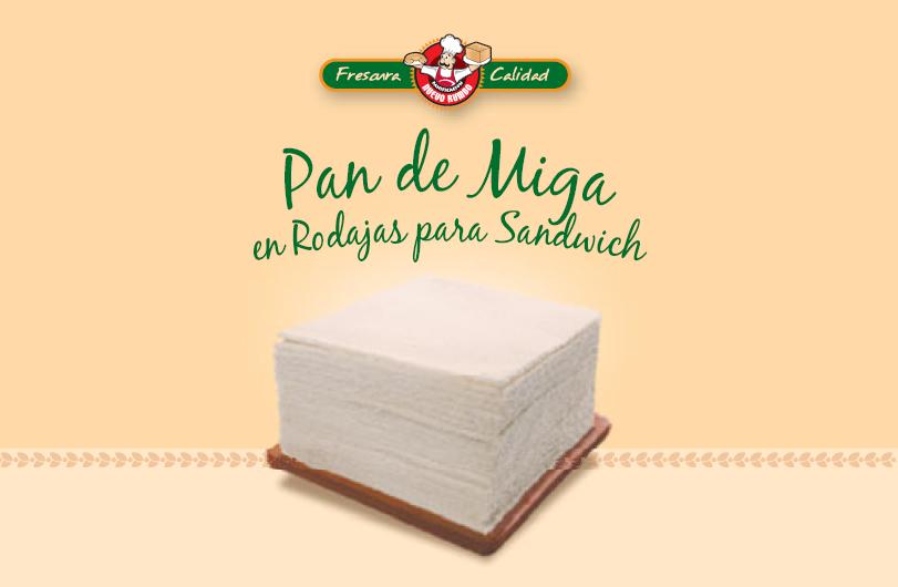 Panificación Nuevo Rumbo Pan de Miga en Rodajas para Sandwich
