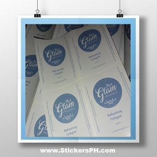 Cologne Sticker Labels - Glam Organics