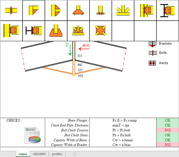 Steel Connection Design Spreadsheet Steel Connection Design Spreadsheet