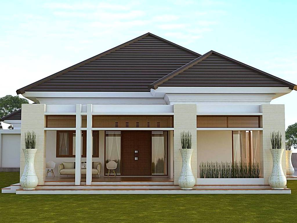 30 DESAIN RUMAH  MEWAH 1 LANTAI  MODEL TERBARU DENGAN 