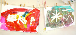 resist tape paintings painting