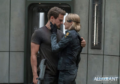 Shailene Woodley and Theo James in The Divergent Series: Allegiant
