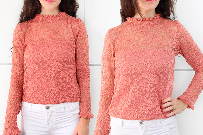 COMO HACER UNA BLUSA BLONDA ENCAJE diy-blusa-encaje-blonda-facil-de-hacer