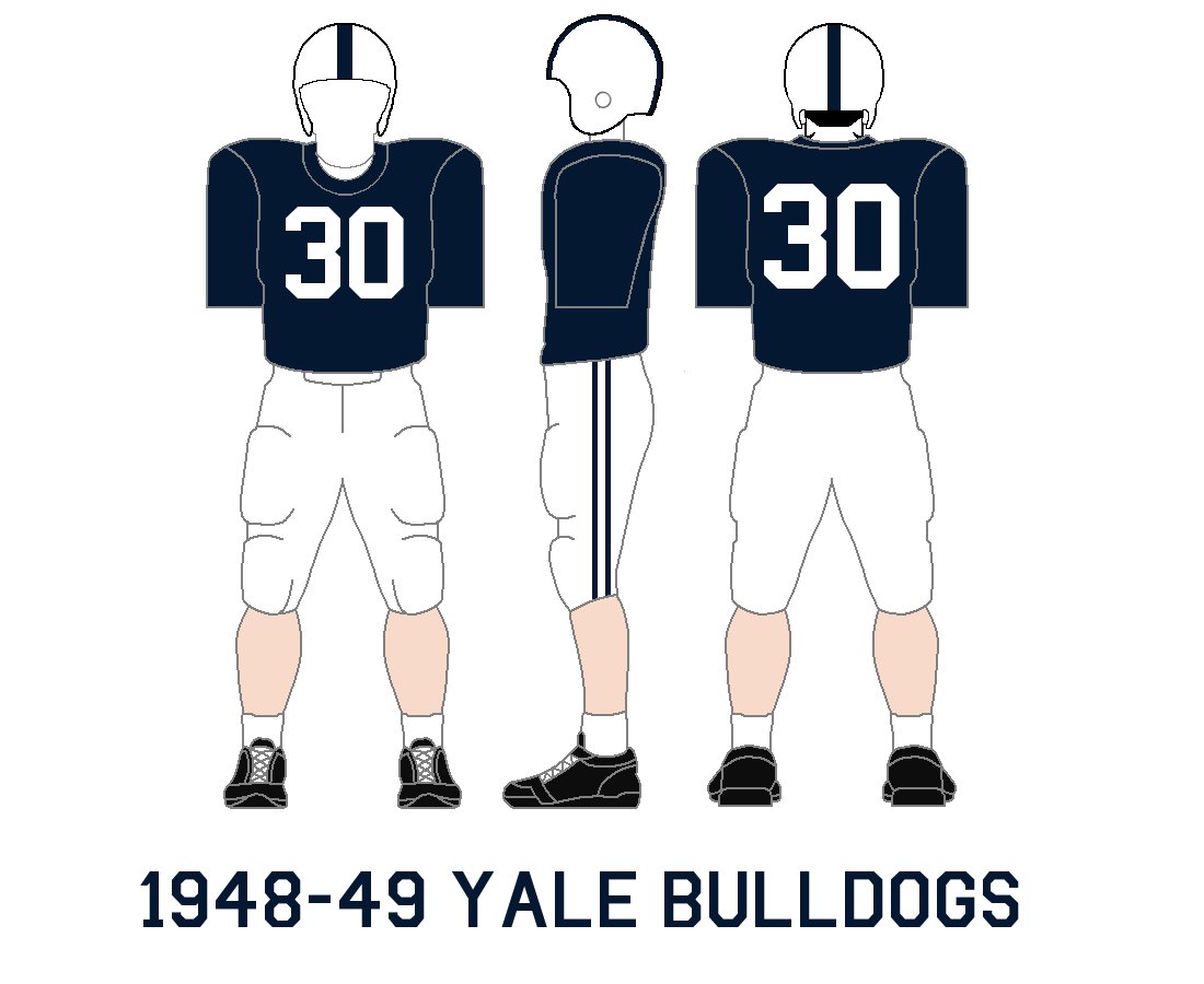 Gridiron Garb Yale Bulldogs (194953)