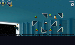 lasers deflect triangle