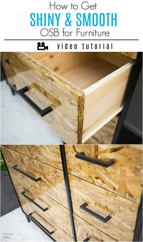 Learn how to turn OSB into perfectly smooth and shiny drawer fronts using a coat of epoxy resin Easy high gloss finish tutorial
