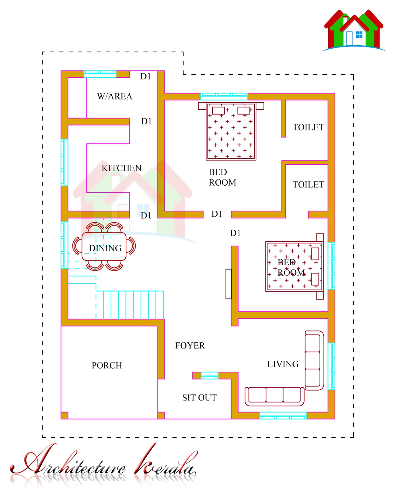 1500 Square Feet Kerala House Plan Architecture Kerala