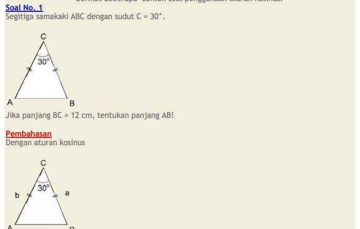 Contoh Soal Dan Pembahasan Trigonometri Kelas 10 Contoh