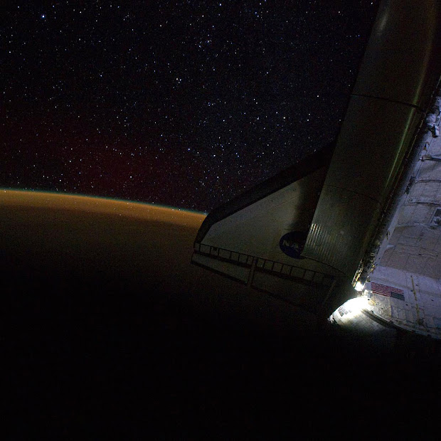 Starry Sky off Space Shuttle Endeavour on STS-134 Mission
