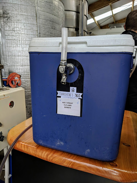 Nelson craft beer: A chilly bin (cooler) filled with Townshend Number 9 Stout
