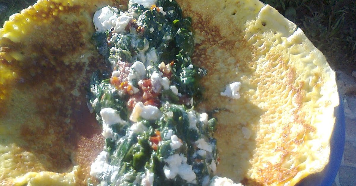 Selbstversorgung für Faulpelze?: Pfannkuchen mit Spinatfüllung