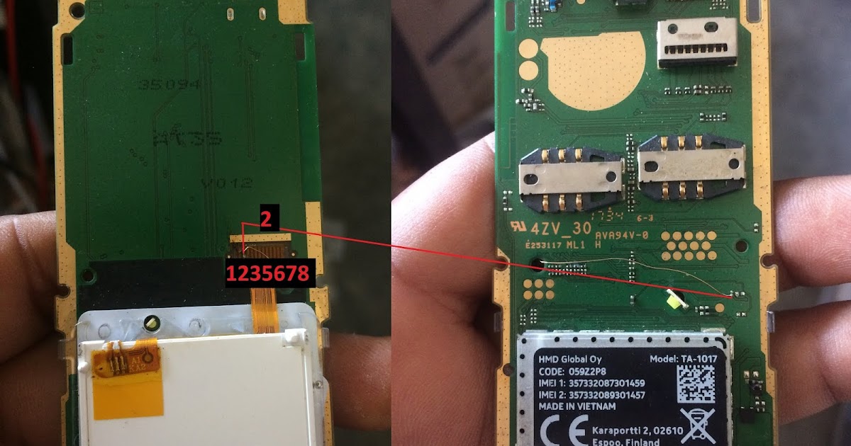 nokia ta 1017 lcd light ways