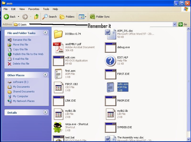 Save, Compile and Debugging a assembly program Take a new steps in