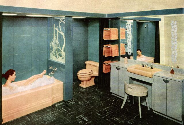 Vintage Bathrooms from 1950s