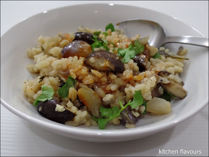 kitchen flavours OvenBaked Shallot and Mushroom Risotto