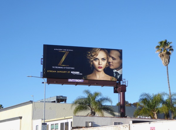 Z: The Beginning of Everything Amazon series billboard Z Beginning of Everything Amazon billboard