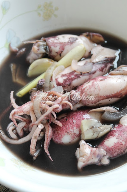 Sotong Rebus Kuah Hitam