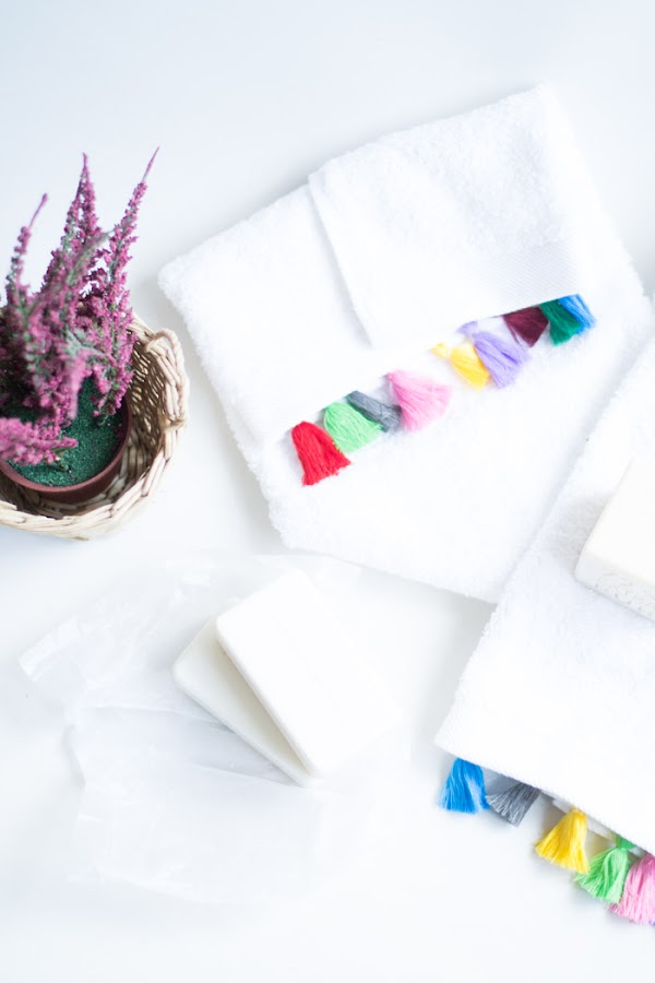 Toallas con mini flecos diy