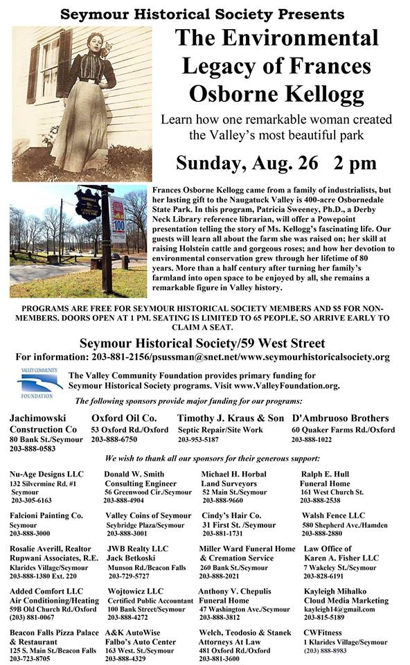 The Valley Voice Seymour Historical Society program to highlight