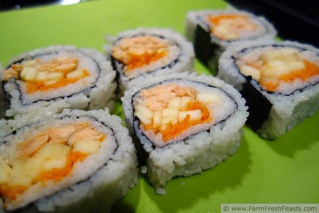 http://www.farmfreshfeasts.com/2013/05/maple-teriyaki-salmon-sushi-w-apple-and.html