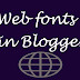 Add Google Fonts into Blog