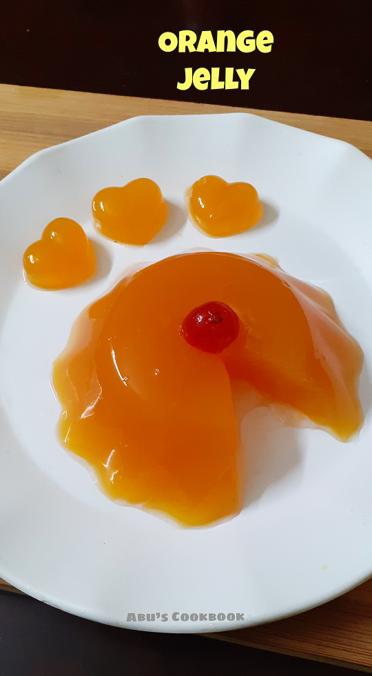 Orange jelly using agaragar 3 ingredient Orange jelly recipe Easy
