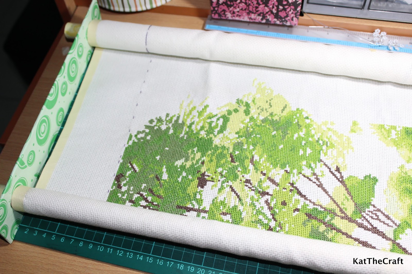 So Many Things to Do, So Little Time DIY Cross Stitch Scroll Frame