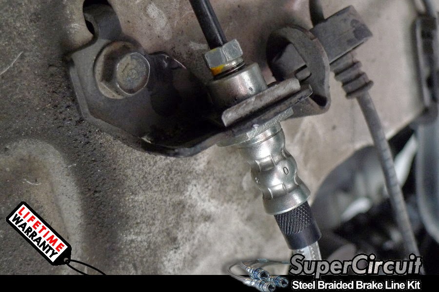 SUPERCIRCUIT Steel Braided Brake Lines Honda Civic TypeR Steel Braided Brake Line Kit