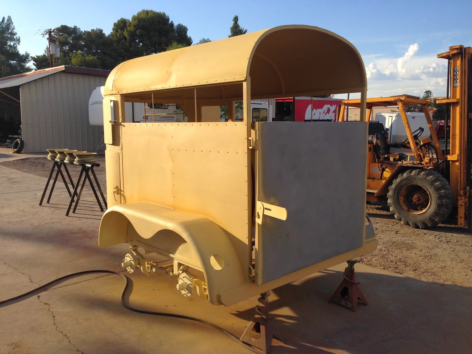 RTW Horse Trailer Restoration. 1963 Dave's Trailer Works, Wrangler Model.