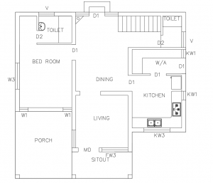 Best 3 Bedroom Low Budget Bungalow House Plan
