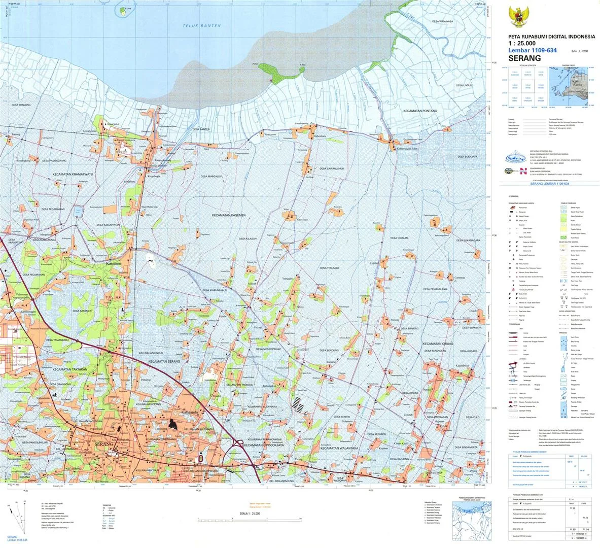 Peta Rupa Bumi Indonesia - Lembar Digital Lengkap Gratis