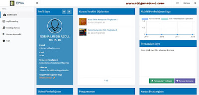 Tutorial Untuk Mulakan Kursus Online EPSA