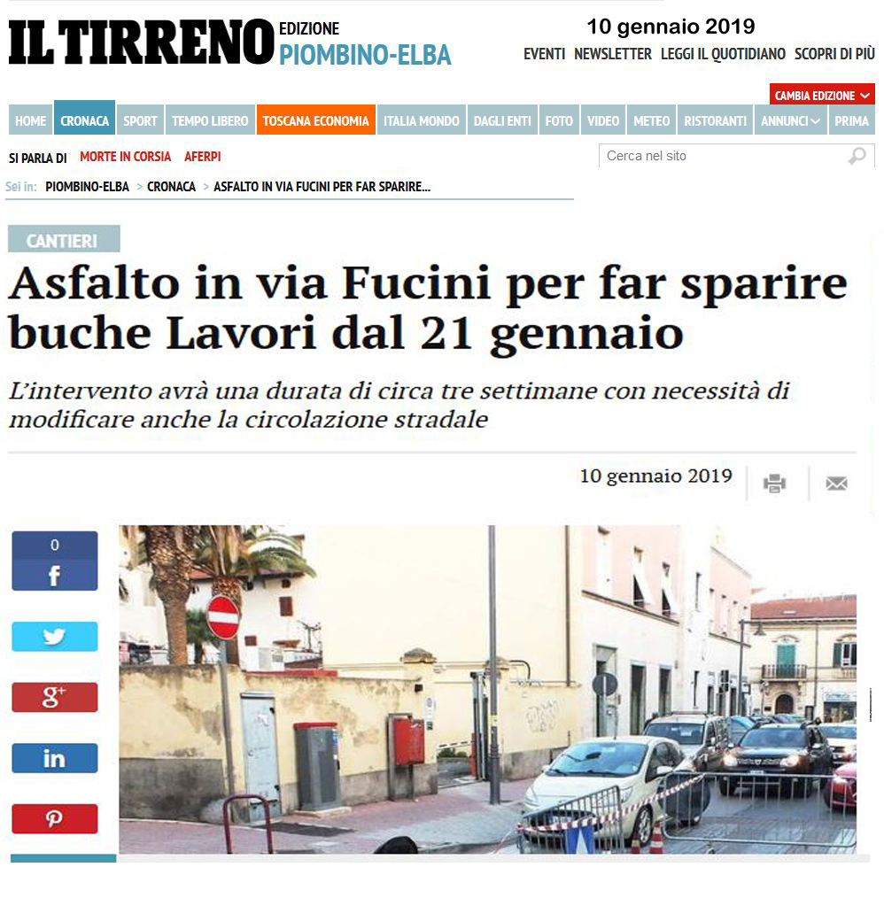 TG-ROMA Talenti: Asfalfo a via Fucini dal 21 gennaio per far sparire le