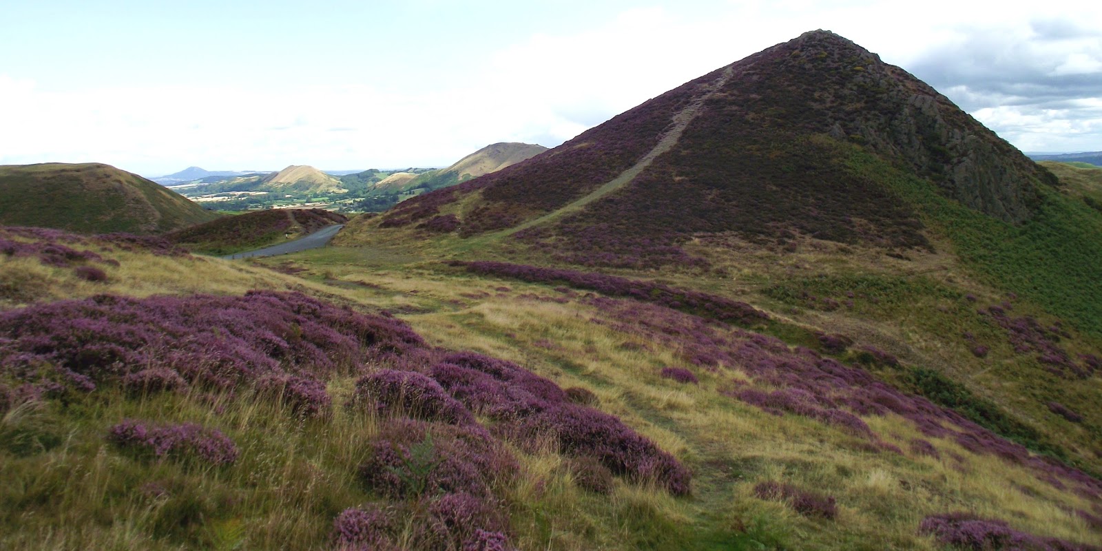 River Pathway Woodland Sea Mountain The Long Mynd.