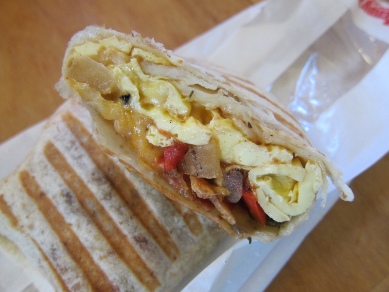 Review Wendy's Bacon Fire Roasted Burrito Brand Eating