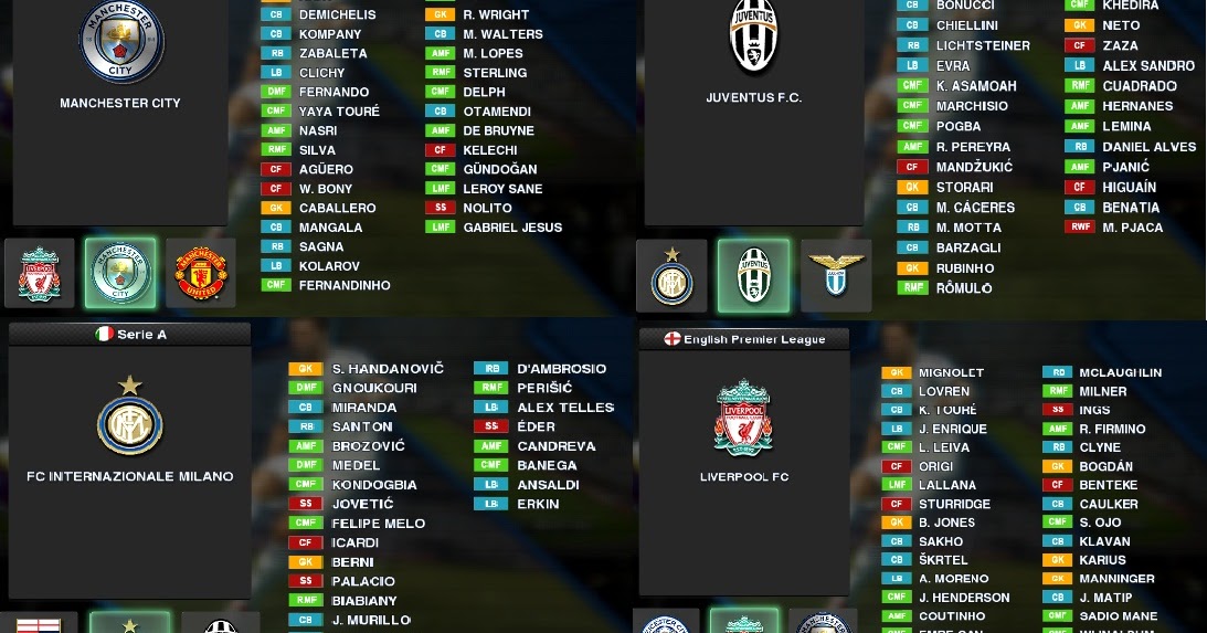 PES 2013 NEW UPDATE OPTION FILE 2016/2017 ( 9 AGUSTUS