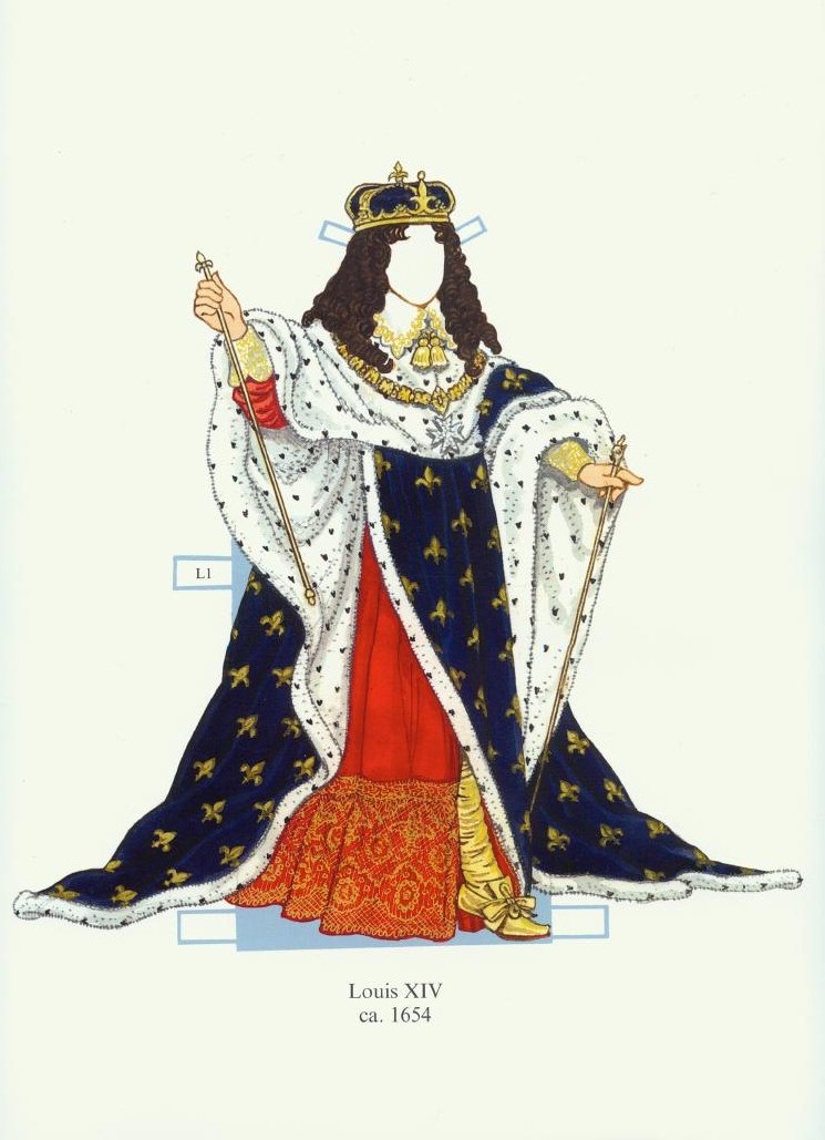 Cantinho da Leonor João Paper Dolls Luis XIV