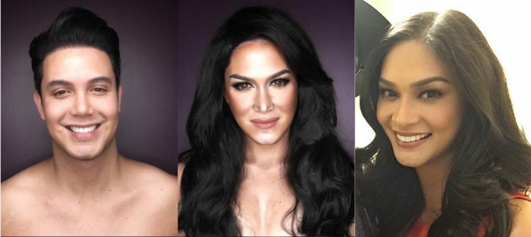 Paolo Balleteros morphed into Miss Universe Pia Wurtzbach.