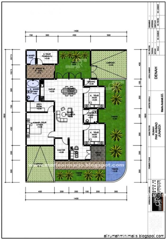 Gambar Rumah  Dan Denah  Rumah  Minimalis Design  Rumah  