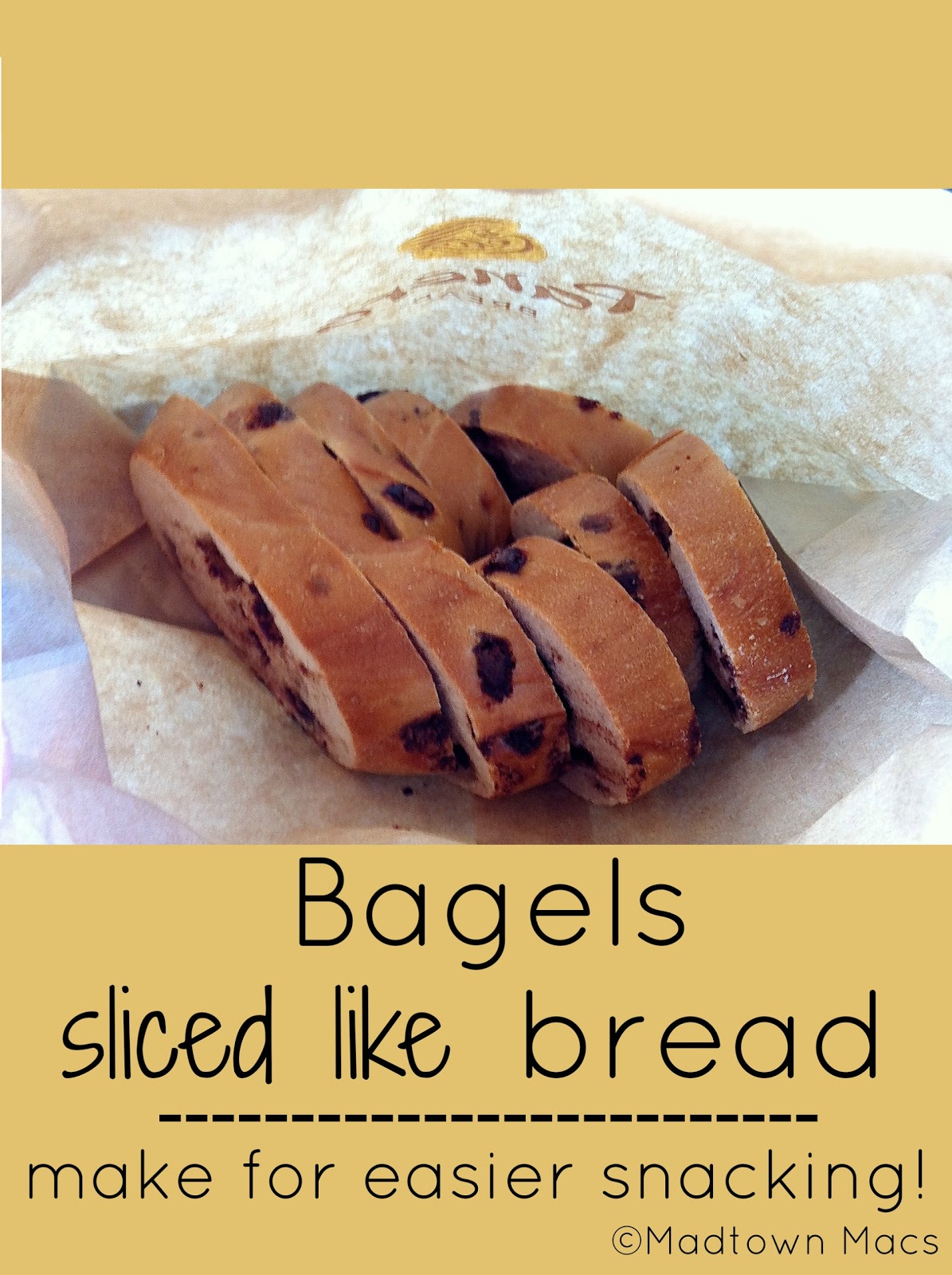 Bagels Sliced Like Bread: Perfect On The Go Snacking | Charisa Darling