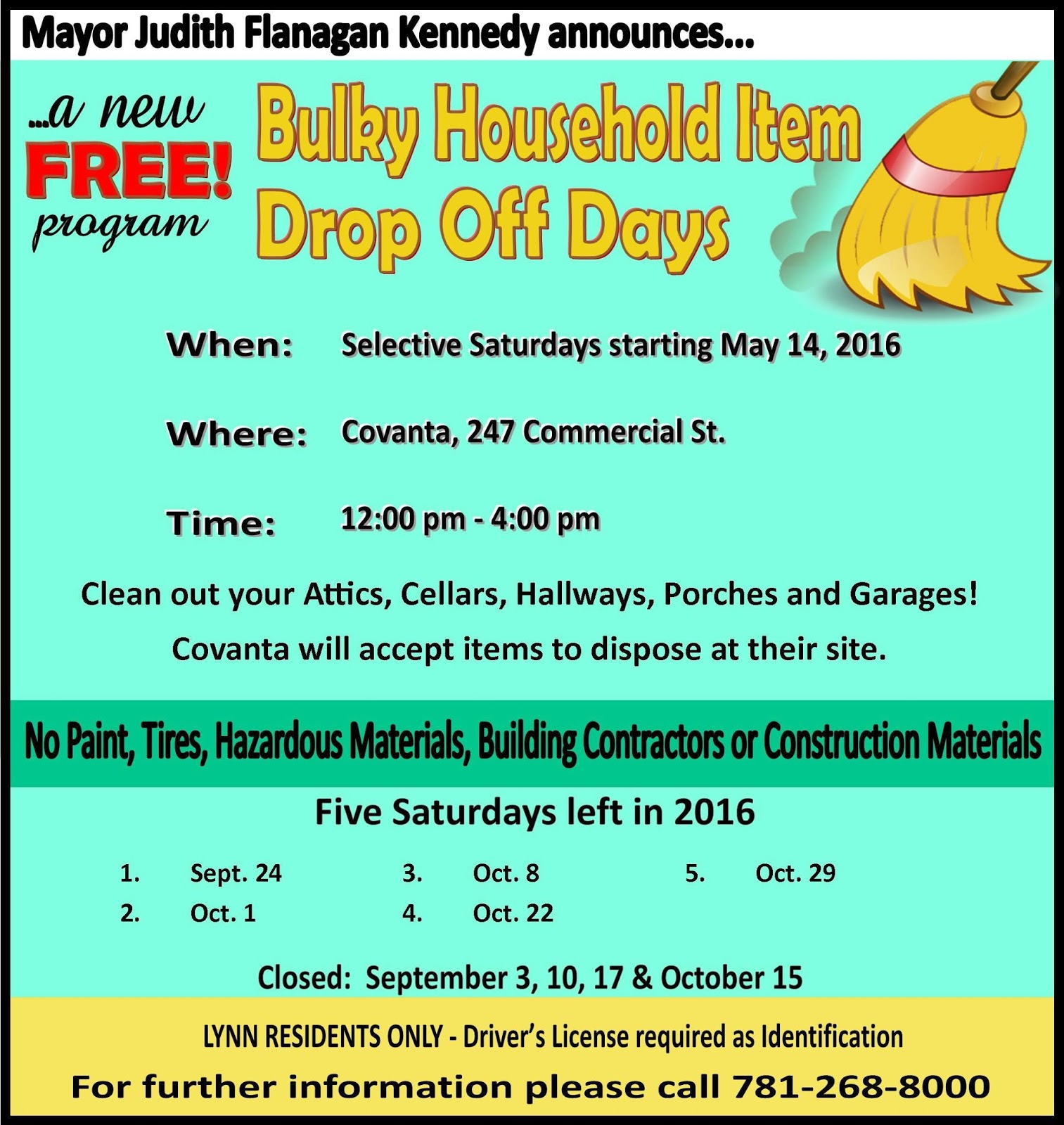 TrashTalkin'Lynn GET RID OF BULKY (TRASH?) ITEMS THIS FALL FOR FREE