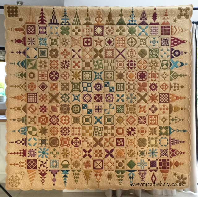 Fabadashery Dear Jane Quilt Finished!