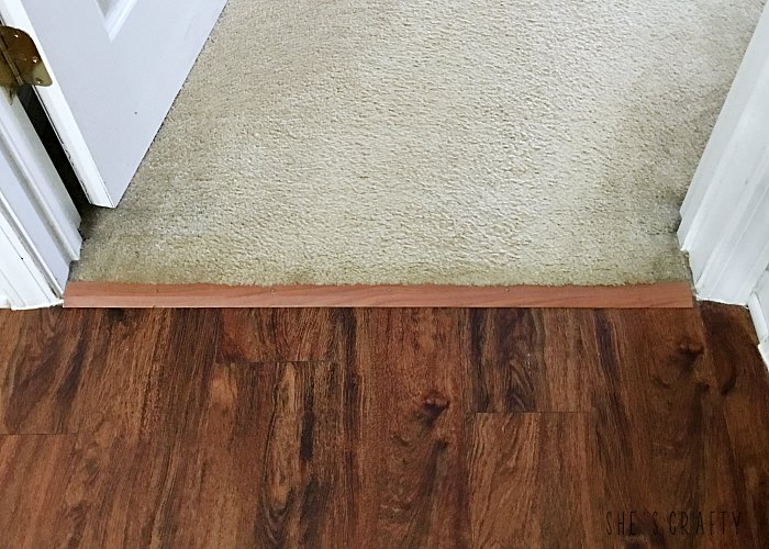 Vinyl Plank Flooring, How To Transition Carpet Vinyl Tile